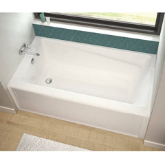 Maax Exhibit 60 Alcove Acrylic Soaking Tub with Left Drain and Overflow