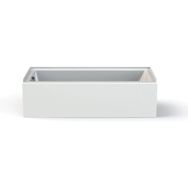 Maax Rubix Access 60 Alcove Acrylic Soaking Tub with Left Drain and Overflow