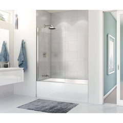 Maax Rubix Access 60 Alcove Acrylic Soaking Tub with Left Drain and Overflow