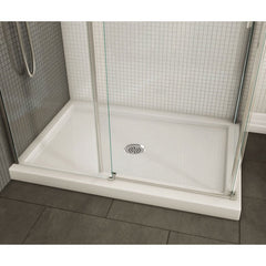 Maax B3Round 47-78 x 31-78 Rectangular Shower Base with Double Threshold and Center Drain