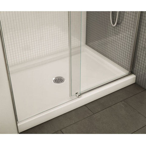 Maax B3Round 47-78 x 33-78 Rectangular Shower Base with Single Threshold and Center Drain