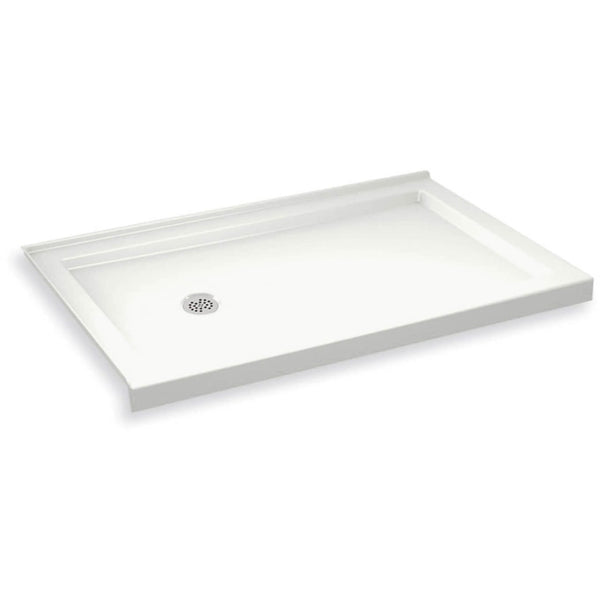 Maax B3Round 59-78 x 29-78 Rectangular Shower Base with Double Threshold and Left Drain