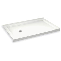 Maax B3Round 59-78 x 31-78 Rectangular Shower Base with Double Threshold and Left Drain