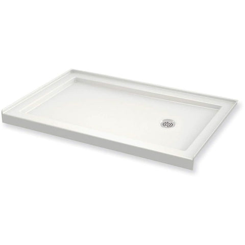 Maax B3Round 59-78 x 31-78 Rectangular Shower Base with Single Threshold and Right Drain