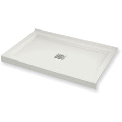 Maax B3Square 47-78 x 31-78 Rectangular Shower Base with Double Threshold and Center Drain