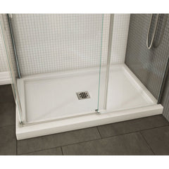 Maax B3Square 47-78 x 31-78 Rectangular Shower Base with Double Threshold and Center Drain