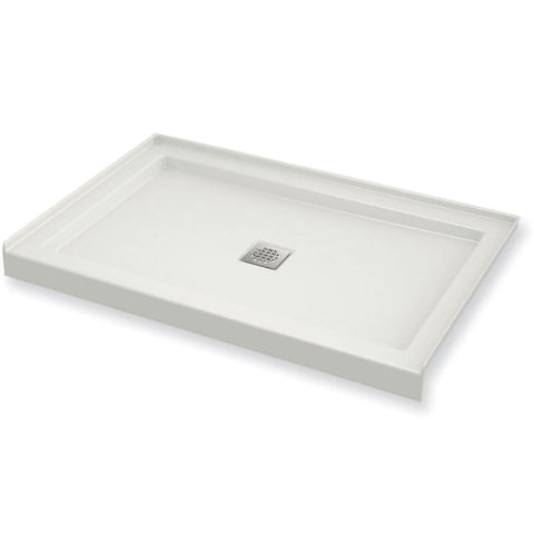 Maax B3Square 47-78 x 35-78 Rectangular Shower Base with Single Threshold and Center Drain