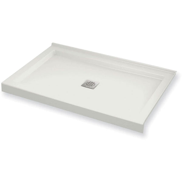 Maax B3Square 47-78 x 35-78 Rectangular Shower Base with Double Threshold and Center Drain