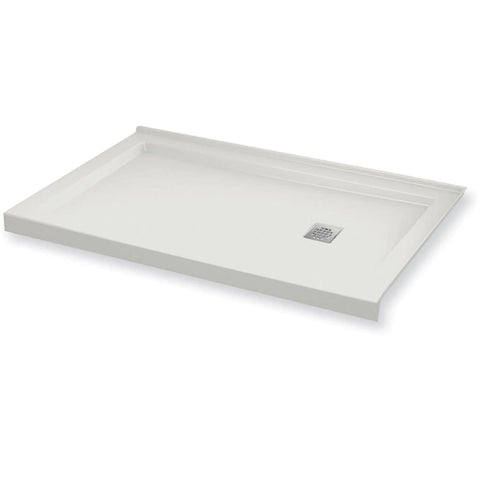 Maax B3Square 59-78 x 29-78 Rectangular Shower Base with Double Threshold and Right Drain