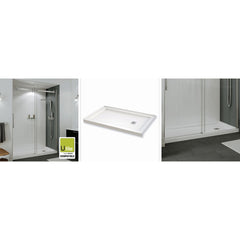 Maax B3Square 59-78 x 31-78 Rectangular Shower Base with Single Threshold and Right Drain