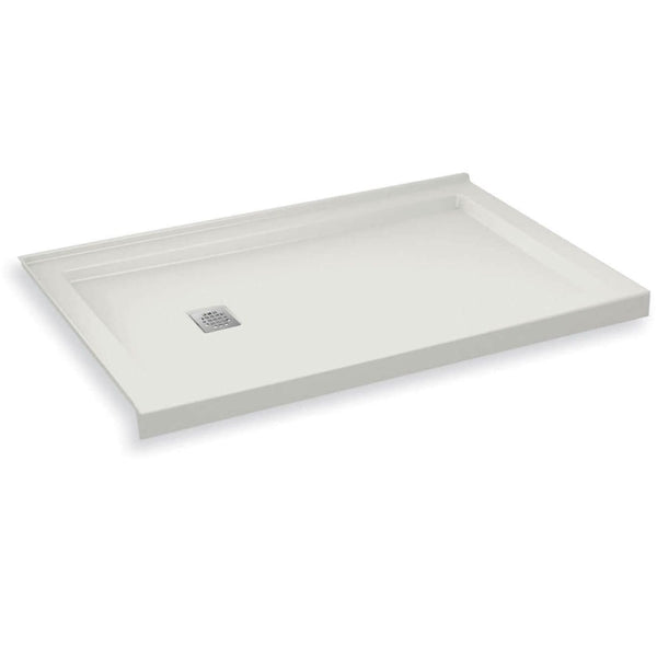 Maax B3Square 59-78 x 35-78 Rectangular Shower Base with Double Threshold and Left Drain