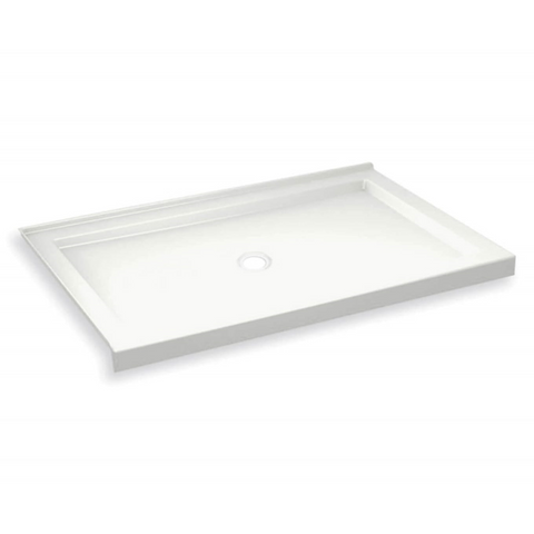 Maax B3Round 59-78 x 35-78 Rectangular Shower Base with Double Threshold and Center Drain