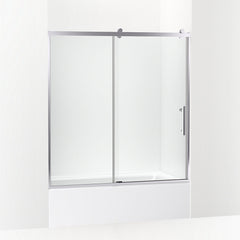 Rely™ 62-1/2" H sliding bath door with 3/8"-thick glass