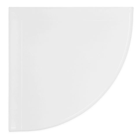 9" Wall Mounted Corner Shelf - Bright White Polished